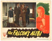 9y455 FALCON'S ALIBI LC '46 detective Tom Conway as The Falcon, Rita Corday