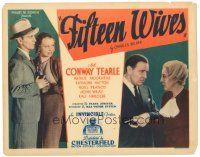 9y058 FIFTEEN WIVES TC '34 detective Conway Tearle must solve murder of man with 15 ex-wives!