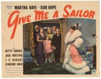 9y498 GIVE ME A SAILOR LC '38 image of Martha Raye in fancy robe & furs!
