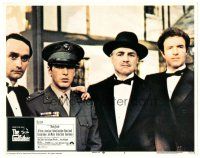 9y504 GODFATHER LC #2 '72 Marlon Brando, Al Pacino, James Caan & John Cazale at Connie's wedding!