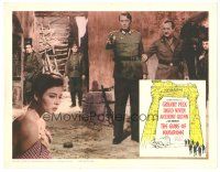 9y512 GUNS OF NAVARONE LC '61 David Niven, Anthony Quinn watch Gregory Peck point gun at Gia Scala