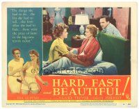 9y514 HARD, FAST & BEAUTIFUL LC #5 '51 Ida Lupino, tennis, Sally Forrest talks to Claire Trevor!
