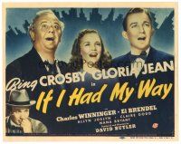 9y087 IF I HAD MY WAY TC '40 Bing Crosby, Gloria Jean & Charles Winninger over New York skyline!