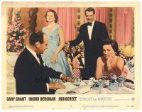 9y543 INDISCREET LC #6 '58 great image of Cary Grant in tux & sexy Ingrid Bergman at fancy club!
