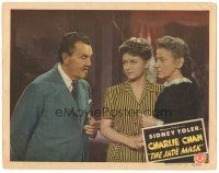 9y548 JADE MASK LC '44 Sidney Toler as detective Charlie Chan w/two women!