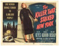 9y095 KILLER THAT STALKED NEW YORK TC '50 pretty Evelyn Keyes brings terror to 8,000,000 people!