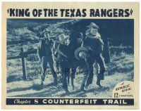 9y559 KING OF THE TEXAS RANGERS chapter 8 LC '41 captured baddie in cowboy western serial!