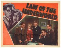 9y580 LAW OF THE UNDERWORLD LC '38 Anne Shirley w/ Chester Morris & Walter Abel in office!