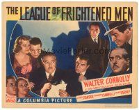 9y581 LEAGUE OF FRIGHTENED MEN LC '37 Walter Connolly as Nero Wolfe w/ Lionel Stander & Irene Hervey