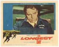 9y604 LONGEST DAY LC #2 '62 great close up of worried Richard Burton in uniforn, WWII classic!
