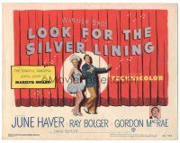 9y110 LOOK FOR THE SILVER LINING TC '49 art of June Haver & Ray Bolger dancing, Gordon MacRae