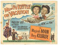9y112 MA & PA KETTLE ON VACATION TC '53 wacky hillbillies Marjorie Main & Percy Kilbride!