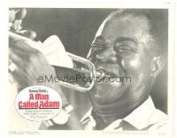 9y632 MAN CALLED ADAM LC #5 '66 great images of Louis Armstrong playing trumpet!