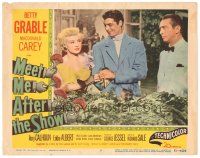 9y660 MEET ME AFTER THE SHOW LC #2 '51 sexy dancer Betty Grable, Rory Calhoun, MacDonald Carey!