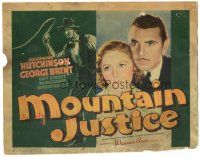 9y123 MOUNTAIN JUSTICE TC '37 George Brent, Josephine Hutchinson, cool whipping artwork!