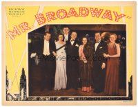 9y672 MR. BROADWAY LC '33 New York's famous hot spots with Ed Sullivan & Jack Haley, group portrait!