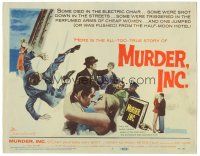 9y124 MURDER INC. TC '60 Stuart Whitman, May Britt, art of man pushed from the Half-Moon Hotel!