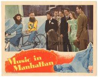 9y682 MUSIC IN MANHATTAN LC '44 Anne Shirley, Dennis Day, Phillip Terry & others watch Walburn!