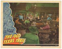 9y711 OLD TEXAS TRAIL LC '44 cowboys in saloon watch pretty Virginia Christine singing by the bar!