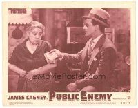 9y757 PUBLIC ENEMY LC #5 R54 William Wellman classic, James Cagney & Beryl Mercer, money for Ma!