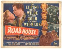 9y156 ROAD HOUSE TC '48 Ida Lupino, Cornel Wilde, Richard Widmark, Celeste Holm, noir!