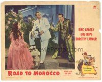 9y780 ROAD TO MOROCCO LC '42 Bob Hope w/sword, Bing Crosby & Dorothy Lamour!