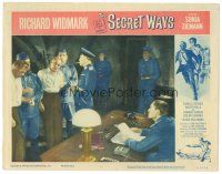 9y818 SECRET WAYS LC #3 '61 Richard Widmark, Alistair MacLean, filmed in danger zones of Europe!