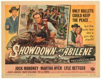 9y165 SHOWDOWN AT ABILENE TC '56 sheriff Jock Mahoney, Martha Hyer, only bullets kept the peace!