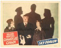 9y847 SKY DRAGON LC #2 '49 Roland Winters as detective Charlie Chan between Noell Neill & Elena Verd