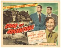 9y173 SONS OF ADVENTURE TC '48 Lynne Roberts, Russell Hayden, the story of Hollywood's stunt-men!