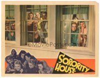 9y867 SORORITY HOUSE LC '39 pretty Anne Shirley & lots of college girls looking out windows!
