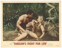 9y904 TARZAN'S FIGHT FOR LIFE LC #4 '58 Gordon Scott & Eve Brent as Jane in a Garden of Eden!