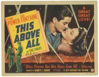 9y180 THIS ABOVE ALL TC '42 Tyrone Power & Joan Fontaine have a great great love in World War II!