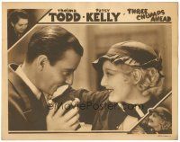 9y919 THREE CHUMPS AHEAD LC '34 great image of Thelma Todd having her hand kissed!