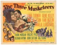 9y182 THREE MUSKETEERS TC '48 Lana Turner, Gene Kelly, June Allyson, Angela Lansbury!
