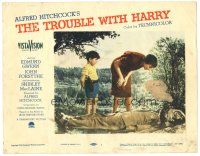9y950 TROUBLE WITH HARRY LC #1 '55 Alfred Hitchcock, Jerry Mathers & Shirley MacLaine w/body!