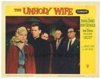 9y964 UNHOLY WIFE LC #4 '57 sexy Diana Dors watched by Arthur Franz, James Burke & Tol Avery!