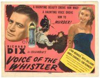 9y190 VOICE OF THE WHISTLER TC '45 Richard Dix on a honeymoon for murder with sexy Lynn Merrick!