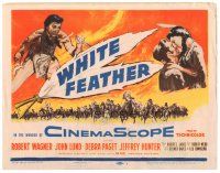 9y199 WHITE FEATHER TC '55 Robert Wagner & Native American Debra Paget!
