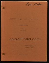 1a132 MICKEY & THE CONTESSA TV shooting pilot 6th draft script Mar 9, 1961, screenplay by Cy Howard