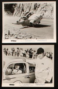 1b980 LOVE BUG 2 8x10 stills '69 Disney, Dean Jones drives Volkswagen Beetle race car Herbie!
