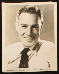 1b273 RANDOLPH SCOTT 20 7.25x9.25 stills '40s-50s c/u & portraits of actor in many of roles!