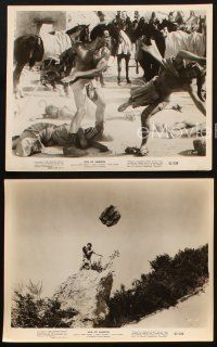 1b946 SON OF SAMSON 3 8x10 stills '62 strongman Mark Forest as Maciste, sword & sandal action!