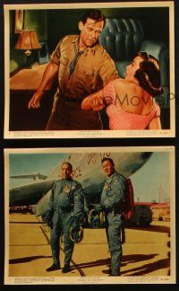 1b233 TOWARD THE UNKNOWN 3 color 8x10 stills '56 images of pilot William Holden & Virginia Leith!