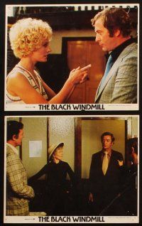 1b160 BLACK WINDMILL 6 8x10 mini LCs '74 Michael Caine, Donald Pleasence, directed by Don Siegel!
