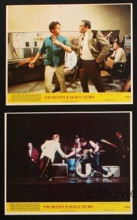 1b184 BUDDY HOLLY STORY 5 8x10 mini LCs '78 Gary Busey, Don Stroud, rock & roll biography!