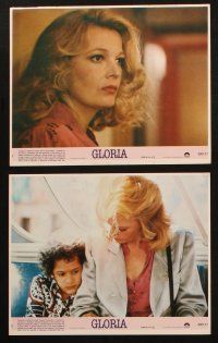 1b058 GLORIA 8 8x10 mini LCs '80 John Cassavetes directed, cool images of Gena Rowlands!