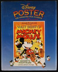 1c048 DISNEY POSTER hardcover book '93 filled with wonderful full-page color cartoon images!