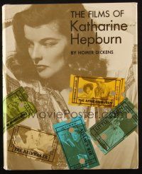 1c074 FILMS OF KATHARINE HEPBURN hardcover book '71 an illustrated biography of the great actress!