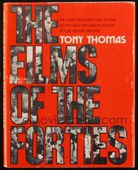 1c082 FILMS OF THE FORTIES hardcover book '75 many images from Hollywood's most treasured films!